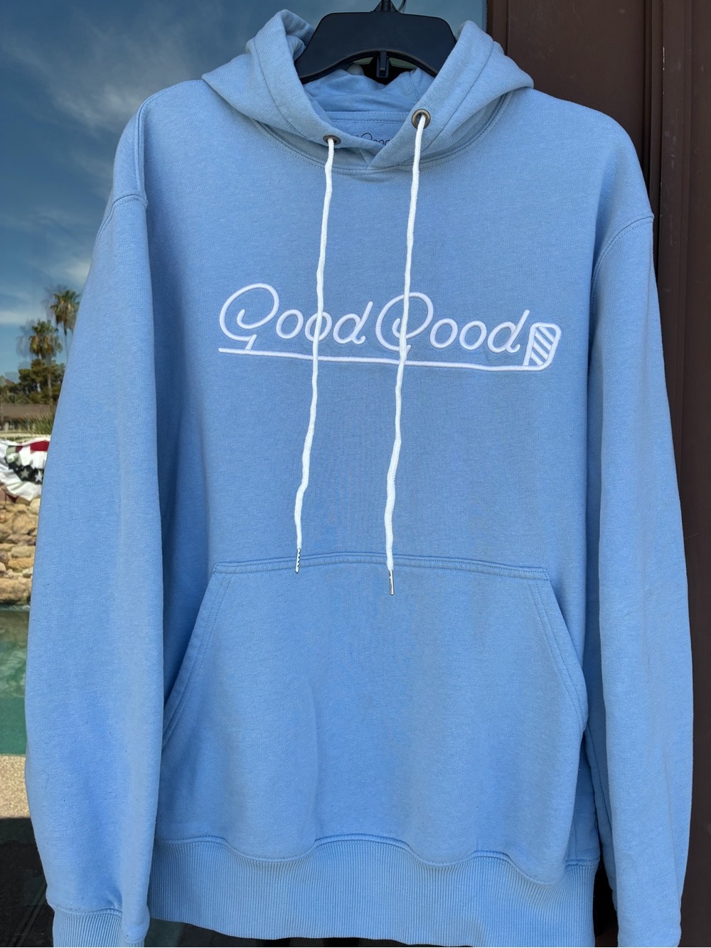 Good Good Golf Light Blue Embroidered Hoodie M